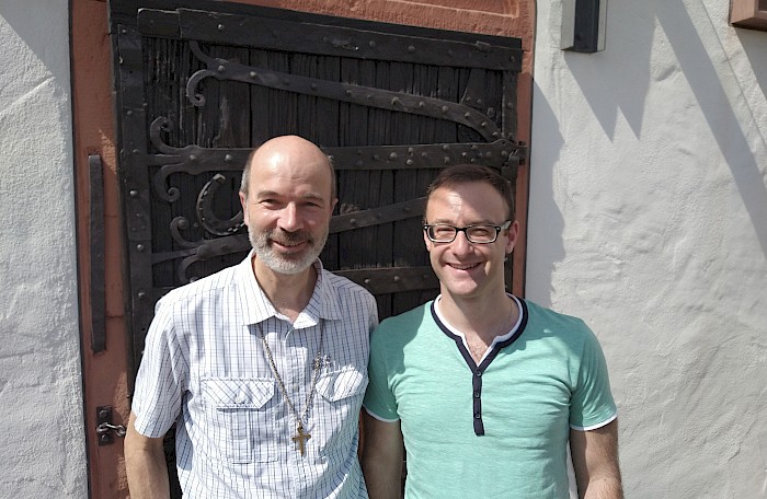 Br. Thomas mit Novize Br. Mathias